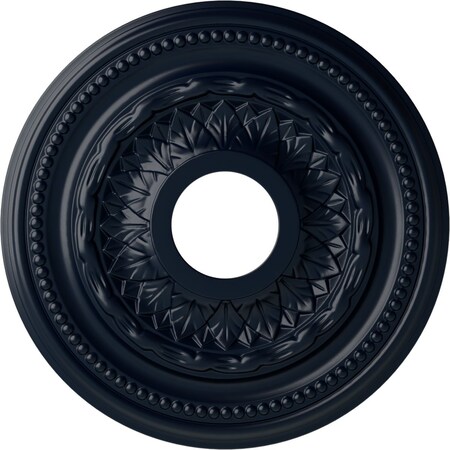 Ekena Millwork Galway Ceiling Medallion (Fits Canopies up to 3 1/4"), 15 3/4"OD x 3 1/4"ID x 1"P, Midnight Dream CM15GAMDF